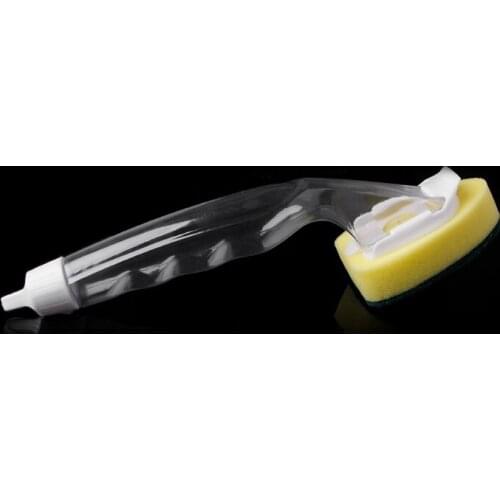 Soap Dispenser Scrubber Dish Wash Brush Scrub Refill Washing Potts Pan Kitchen