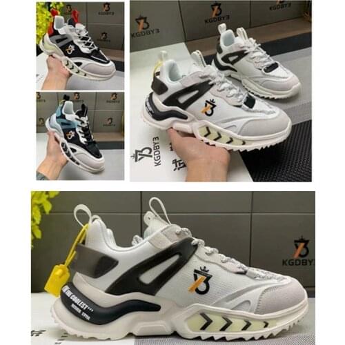 European and American casual mens leather shoes breathable running shoes KGDB Y3 mens shoes height shoes