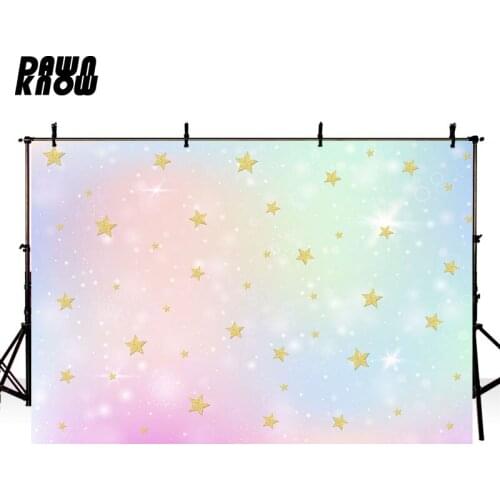 DAWNKNOW Pink Point Photography Background For Kids Star Dots Photo Shoot Backdrops For Children Photocall Photo Studio lv1081