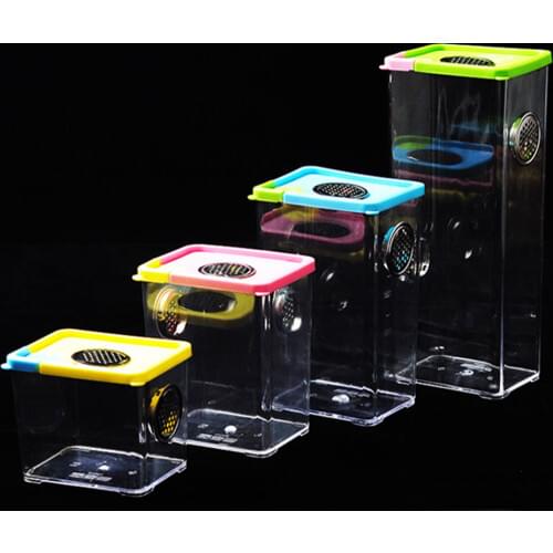Reptile Breeding Box Clear Acrylic Reptile Feeding Box Insect Box Mantis Breeding Box Insect Reptile Cage Terrarium Terrarium