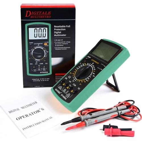 DT-9205A Portable Digital Multimeter AC/DC Volt Amp Ohm Capacitance Hz Tester Smart color screen Handhel delectrician multimeter