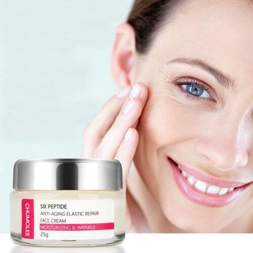 CHUMOLEE Six peptide Anti Wrinkle Face Cream Anti Aging Dry Skin Hydrating Firming Lifting Peptide Day Night Cream Skin care