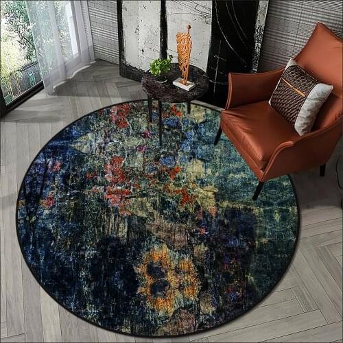 Navy blue color living room carpet kitchen round carpet room carpet blue dark color anti allergic high quality Free Shipping