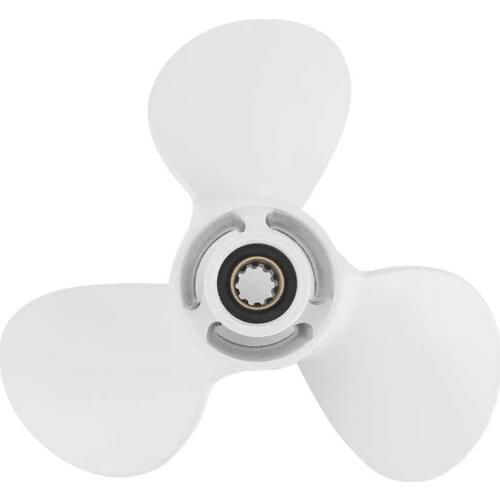 Marine parts Impeller Pump Aluminium Alloy Propeller 10 Spline Tooth 3 Blades 664‑ 45947‑ 01‑ EL Fit for Yamaha