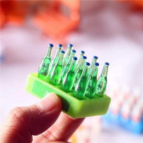 1set 12pcs Mini Milk Drinks 1/12 Dollhouse Miniature Food Fanta Sweet Doll Drink Play Kitchen Toys Fit Blyth OB11 Barbies Access