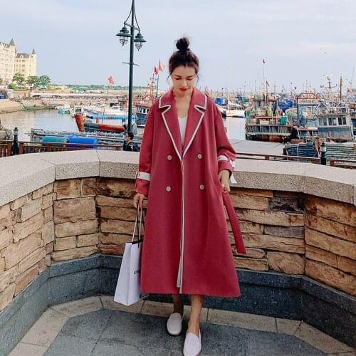 Spring and Autumn New Fashion Trend Large Size Good Quality Womens Trench Coat