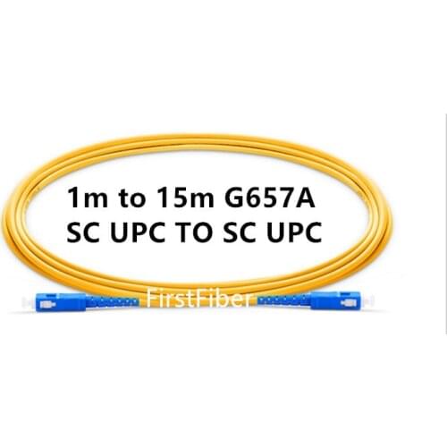 2m SC UPC Patchcord Simplex 2.0mm PVC Single Mode Fiber Patch Cable,Patch Cord, Optical Fiber Jumper SM SX 1m 2m 3m 5m 10m 15m