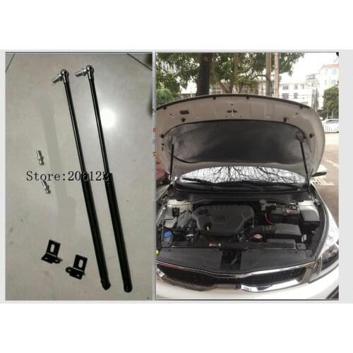 FIT FOR KIA k2 RIO 2017 2018 ACCESSORIES CAR BONNET HOOD GAS SHOCK STRUT LIFT SUPPORT CAR STYLING