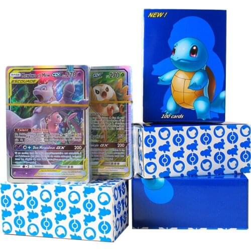 French Version Language Pokemon Card Collection Pokemon Cards Mega v vmax Toy Card for Pokemon GX EX Page 50-100pcs