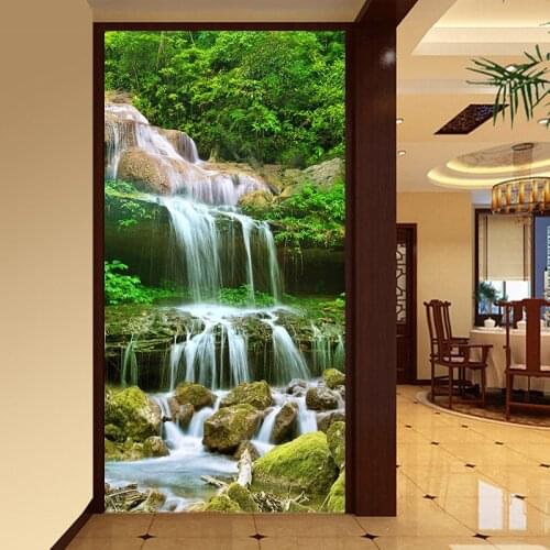 Custom 3D Photo Wallpaper Waterfall Nature Landscape Large Murals Entrance Living Room Background Wall Mural Wall Paper Embossed
