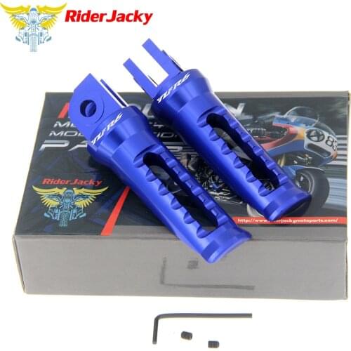 RiderJacky For YAMAHA YZF-R6 YZFR6 YZF R6 1999-2020 2016 2017 2018 2019 Motorcycle Front Footrest Foot Pegs CNC Foot Rests Pedal