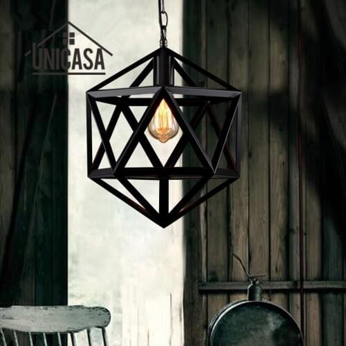 Antique Pendant Lights Wrought Iron Industrial Lighting Office Hotel Bar Kitchen Island LED Light Vintage Pendant Ceiling Lamp