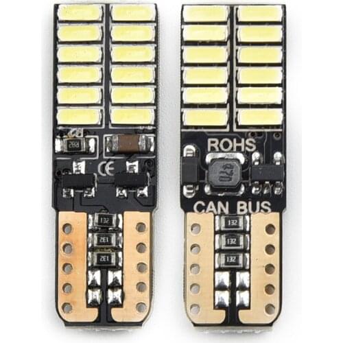 6pcs T10 LED Lights Bulb 6000K Super Bright White Error Free For Mercedes W204 5W DC12-24V Car Signal Lamp