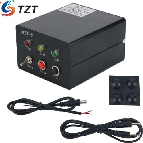 TZT Radio Noise Filter ADSP Radio Noise Suppressor Reducer for SSB LSB CW Receiver HAM ADSP Black/Silver