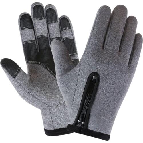 Waterproof Winter Cycling Gloves Windproof Outdoor Sport Ski Gloves For Bike Bicycle Scooter Motorcycle Warm Glove Black Gray