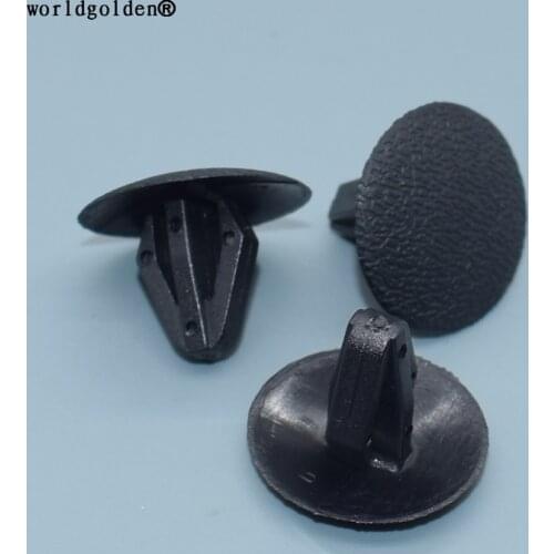 Worldgolden 100pcs auto clip Retaining Clip Fits Into 7mm Hole for Nissan 01553-00202