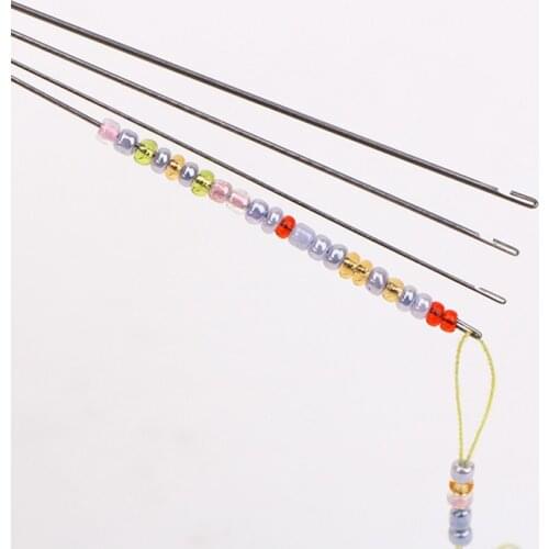 1pc Stainless Steel Beading Needle DIY Tools Beaded Pins Handmade Needlework Jewelry Tools For Jewelry Making Findings Supplier