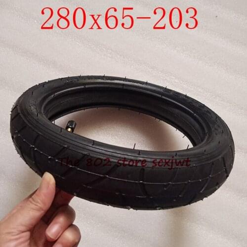 280*65-203 Inner and Outer Tyre 280X65-203 Pneumatic Inner Tube Tire Baby Trolley Tricycle Scooter Balancing Vehicl Accessories