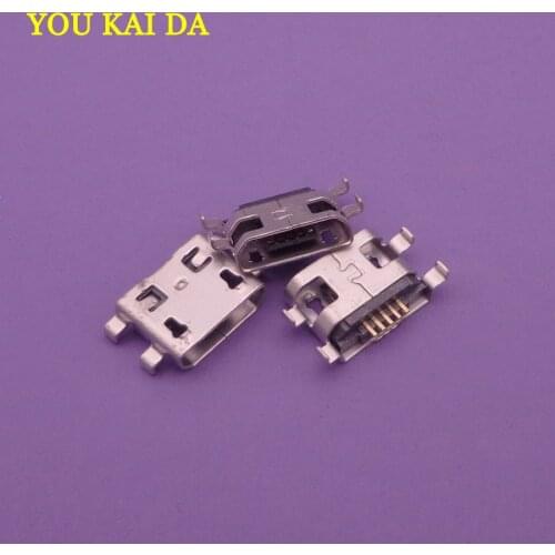5pcs/lot Charge micro mini usb jack Connector for Alcatel One Touch 6045I Idol 3 Cell Phone(5 pin, micro USB type-B)