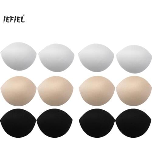 6 Pair Women Sports Bra Cups Pads Breathable Sponge Breast Padded Liners Enhancing Push Up Chest Boobs Cushions Intimate Inserts