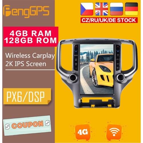 Car DVD Player For Dodge RAM 1500 2018-2020 Car Stereo Android Radio IPS Touchscreen Multimedia Headunit Carplay GPS Navigation