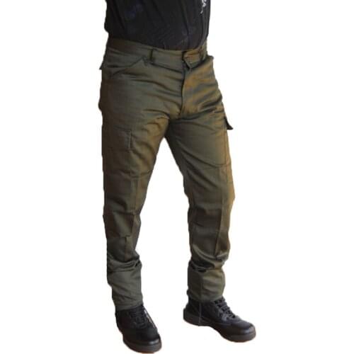 Pant polycotton cargo Green hunting man leisure pockets tactical fishing