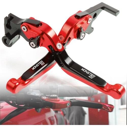 CNC Motorcycle Adjustable Folding Brake Clutch Lever For Ducati 400/620/695/696/750/796/797/821/900 MONSTER Dark Stripe Foldable