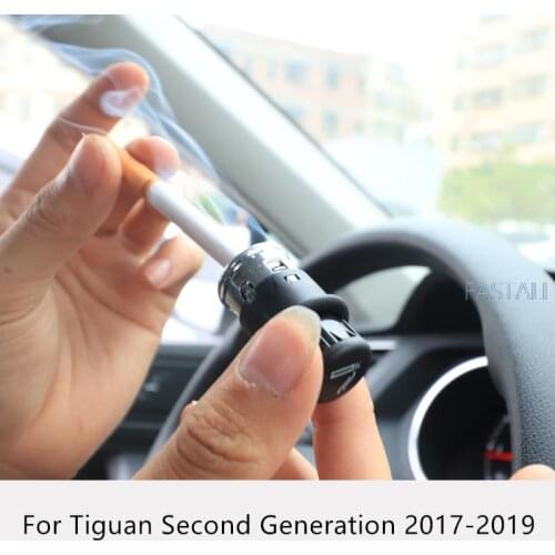 For Tiguan Second Generation 2017-2019 Cigarette Lighter Auto Cigarette Cable Accessories Car Power Plug Ignition Interior Part