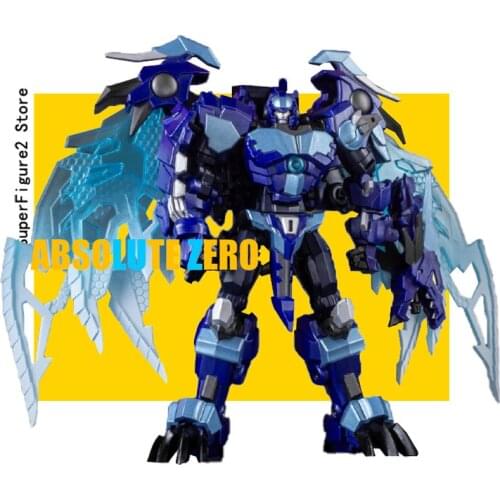 Transformation Action Figure Robot Toys Iron Factory Samurai IF-EX-42Z Absolute Zero Blue Dragon Robot PVC Model IN Stock