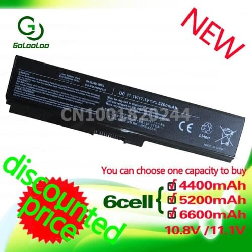 Golooloo Battery 11.1V 6 cells laptop battery for toshiba Satellite C660 A665D C650 C640 C645D C640D C655 C655D C660D