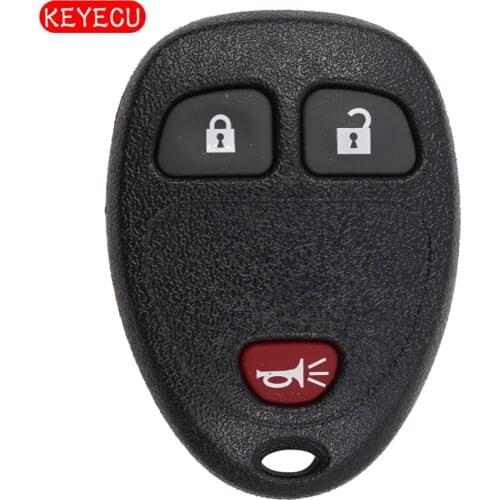 Keyecu Keyless Entry Remote Car Key Fob 3 Button for Suzuki XL-7/ Cadillac Escalade /Pontiac Torrent P/N:15913420