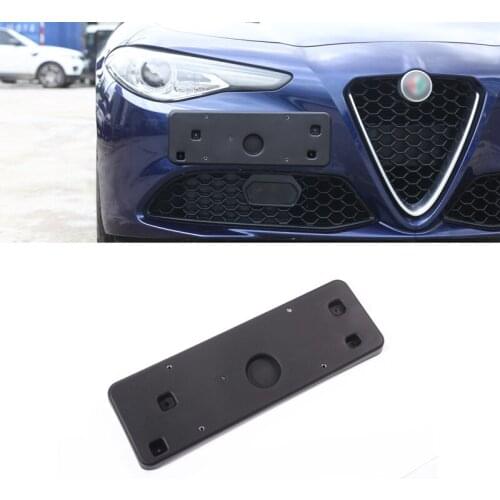 Car Front License Plate Base Frame Cover For Alfa Romeo Giulia 2017