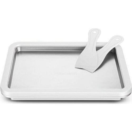 Ice Cream Machine, Ice Cream Roll Plate, with 2 Plastic Spatulas, Very Suitable for Handmade Ice Cream, freeze Yogurt