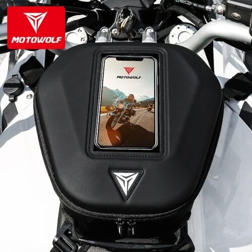 MOTOWOLF Motorcycle Tank Bag Mochila Maletas Motorbike Side Bolso Black Motocicleta Oil Fuel Bags Moto Waterproof Luggage Bags