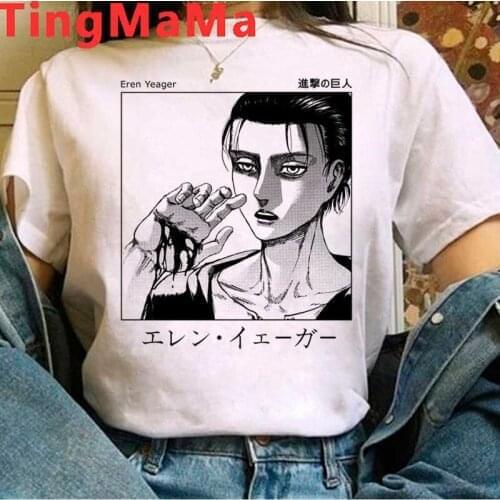 Attack on Titan Titans Attack top tees male harajuku vintage grunge harajuku kawaii clothes graphic tees women streetwear