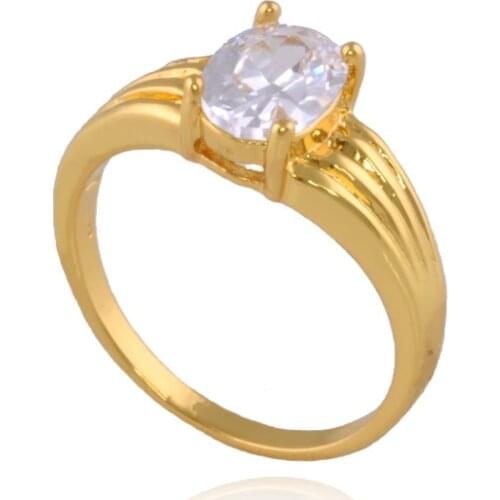 MxGxFam 24 K Fashion Design One Ring with Brillant Zircon for Free Shipping