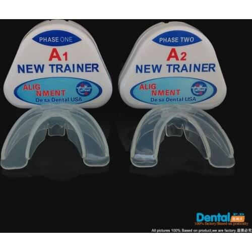 Updated Version Set (A1& A2) Dental Tooth Orthodontic Appliance Trainer Alignment Braces MouthpiecesTeeth Straight/Alignment