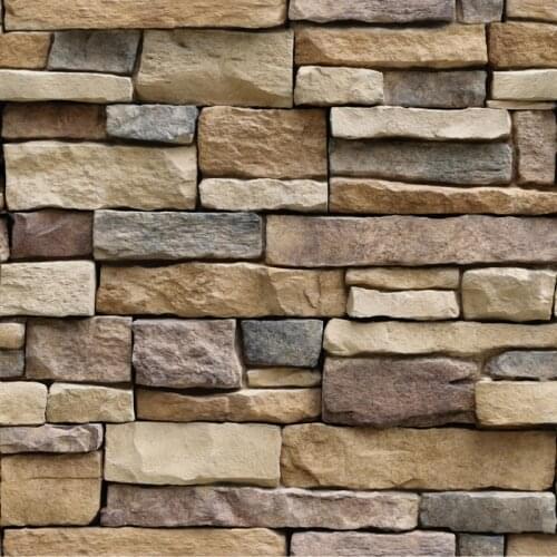 10M 3D Wall Stickers Wall Paper Brick Stone Effect Waterproof Self-adhesive Wallpaper Home Decor Living Room