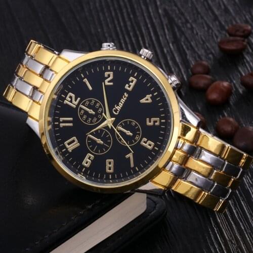 2021 New Luxury Golden Men Watches Fashion Business 3-Eye Quartz Watch Male Casual Stainless Steel Clock Relogio Masculino Hot