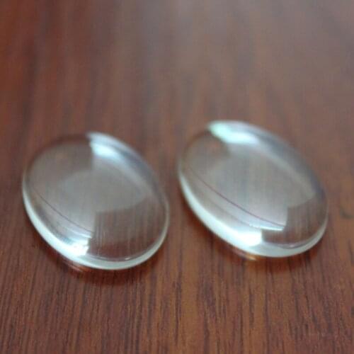 Oval Clear Glass Cabochon Diy Making Transparent Stone Multi Sizes Supplies for Jewelry Accessories