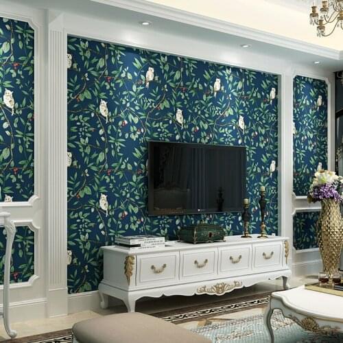 Beibehang papel de parede. Background wall floral wallpaper for wall covering classic flower for living room & bedroom green