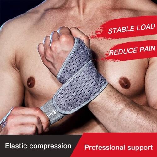 Weight Lifting Training Gloves Fitness Sport Wristband Palm Non-Slip and Sweat-Absorbent Wrist Protector Gym Sprain Prevention