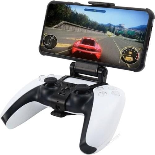 Mobile Cell Phone Stand For PS5 Accessories Controller Mount Hand Grip For PlayStation 5 Gamepad For Samsung S9 S8 Clip Holder