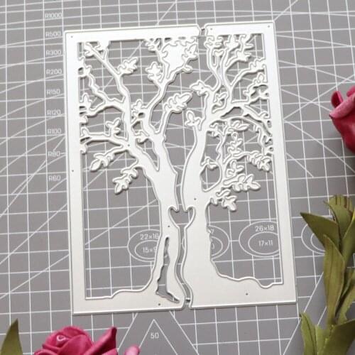 Tree Cover Envelope Metal Cutting Dies Decorative Scrapbooking Steel Craft Die Cut Embossing Paper Cards Stencils New Arrival