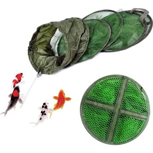 Large Capacity 5 Layers Collapsible Fish Shrimp Minnow Fishing Bait Trap Dip Net Cage Fishing Accessories