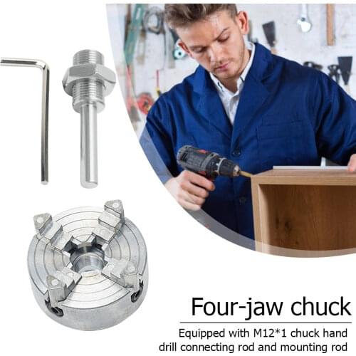 Z011A Self-Centering Mini Drill Chuck Metal 4 Jaws Manual Lathe Chuck Clamp High Carbon Steel Machine Household Tools makita