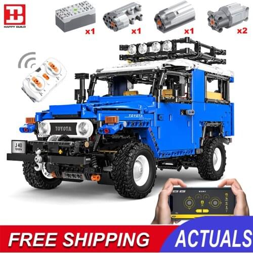 High-Tech Series Moc City Rc Off-Road Car Model Building Blocks Kits DIY Motorized SUV Vehicle Truck Bricks Toys For Kids Gifts