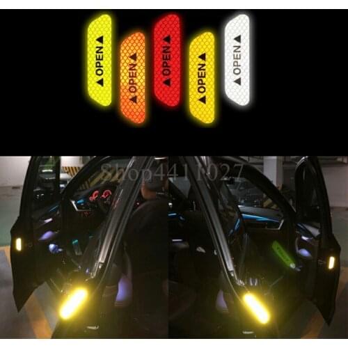 Car OPEN car door Reflective Tape Warning Mark sticker for Nissan juke primera p12 p11 almera gtr xtrail patrol qashqai j11
