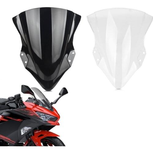 2020 - 2018 Motorcycle Windshield WindScreen For Kawasaki Ninja 400 250 EX400 Ninja400 Fairing Cover protection Wind Deflectors
