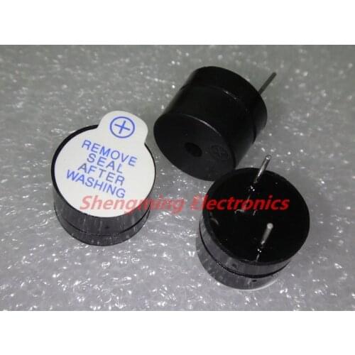 10pcs 5v Active Buzzer Magnetic Long Continous Beep Tone 12x9.5mm